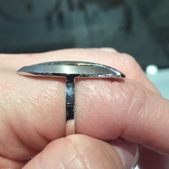 Sterling silver BREUNING white sapphire ring - Picture 2 of 6